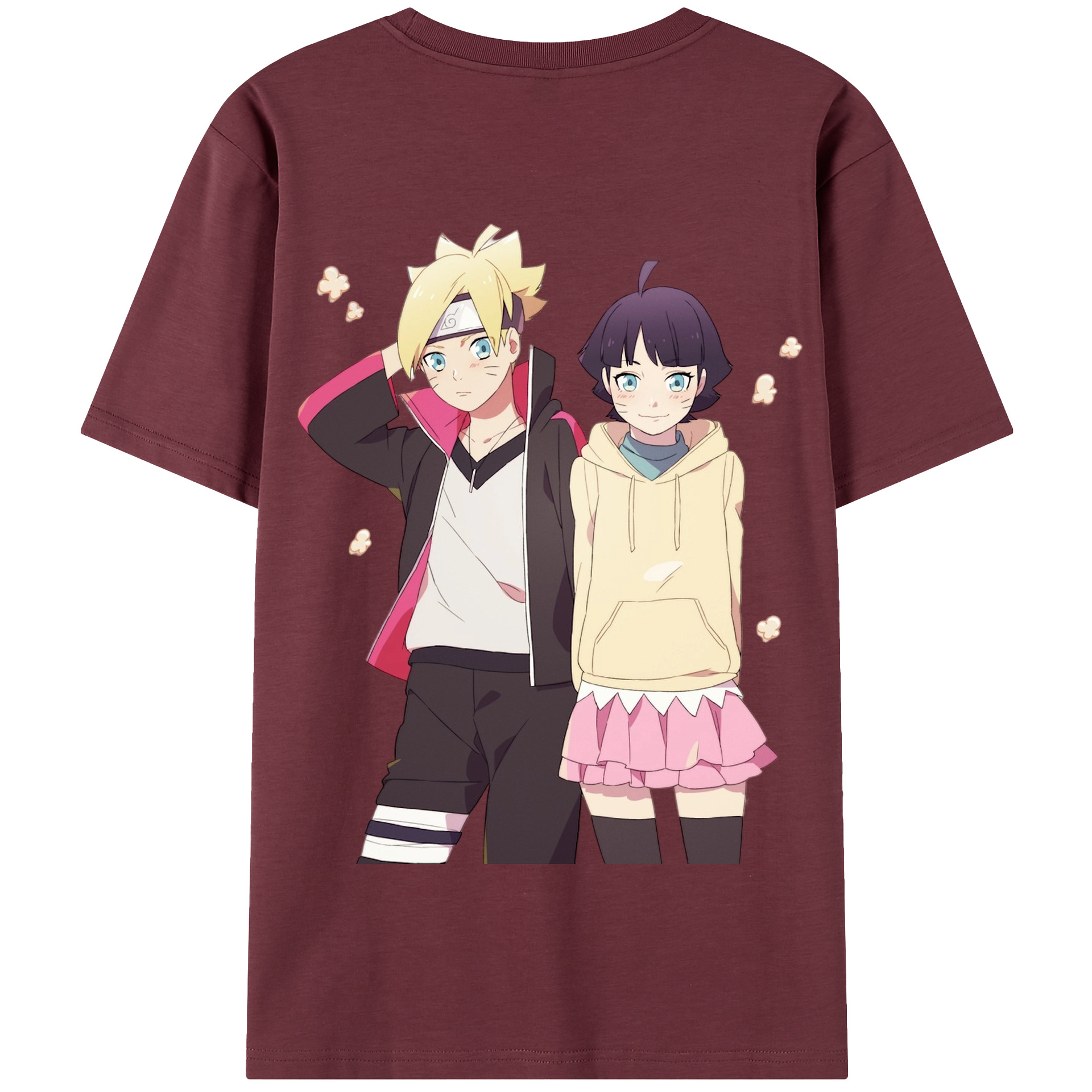 （画像用） NARUTO -ナルト- うずまき ボルト Uzumaki Boruto 綿100％半袖Tシャツ（背面プリント）